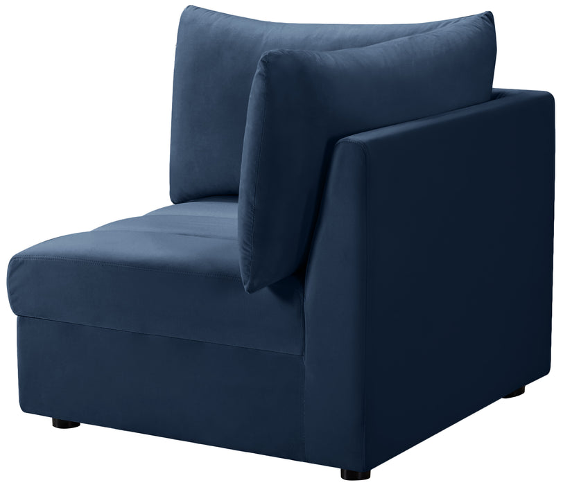 Jacob Navy Velvet Corner