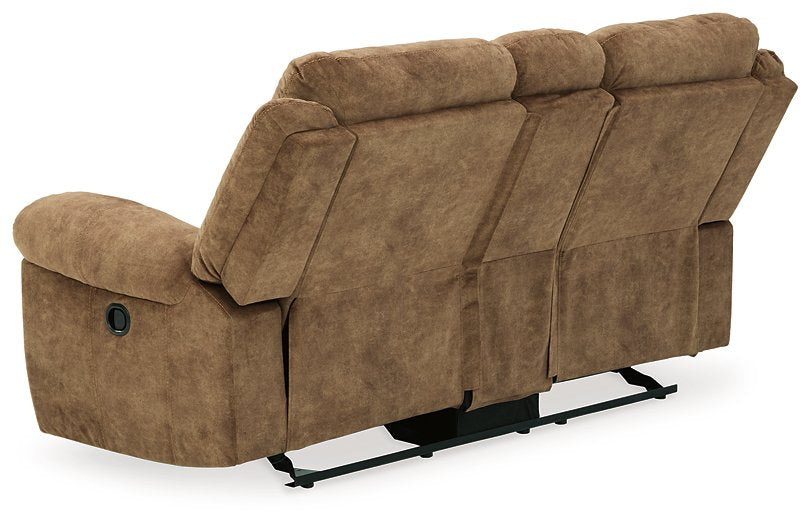 Huddle-Up Glider Reclining Loveseat with Console