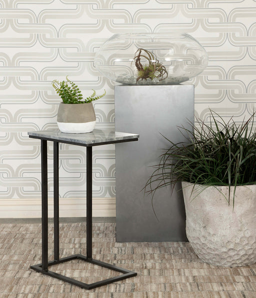 Vicente Accent Table with Marble Top Grey image