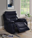 Aashi Navy Leather-Gel Match Recliner (Motion) image