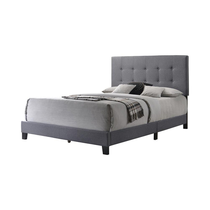 Mapes Tufted Upholstered Full Bed Grey