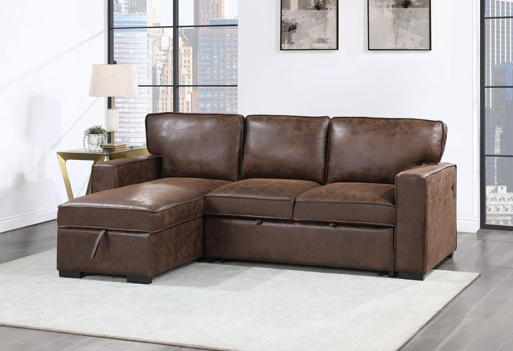 U0203 COFFEE REVERSIBLE PULL OUT SOFA BED image