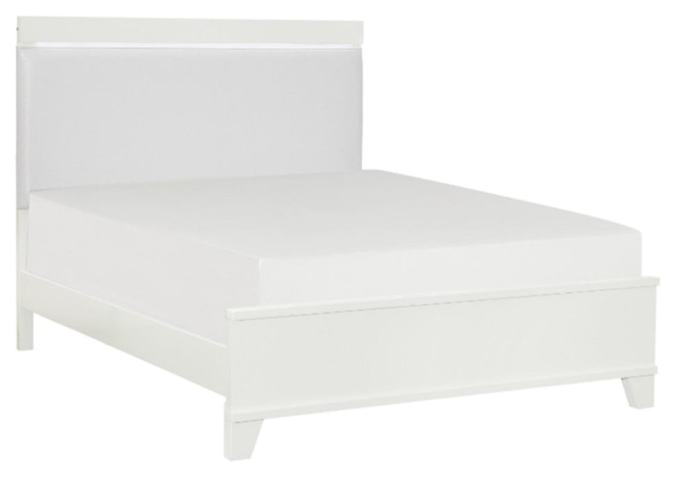 Kerren Full Platform Bed in White 1678WF-1*