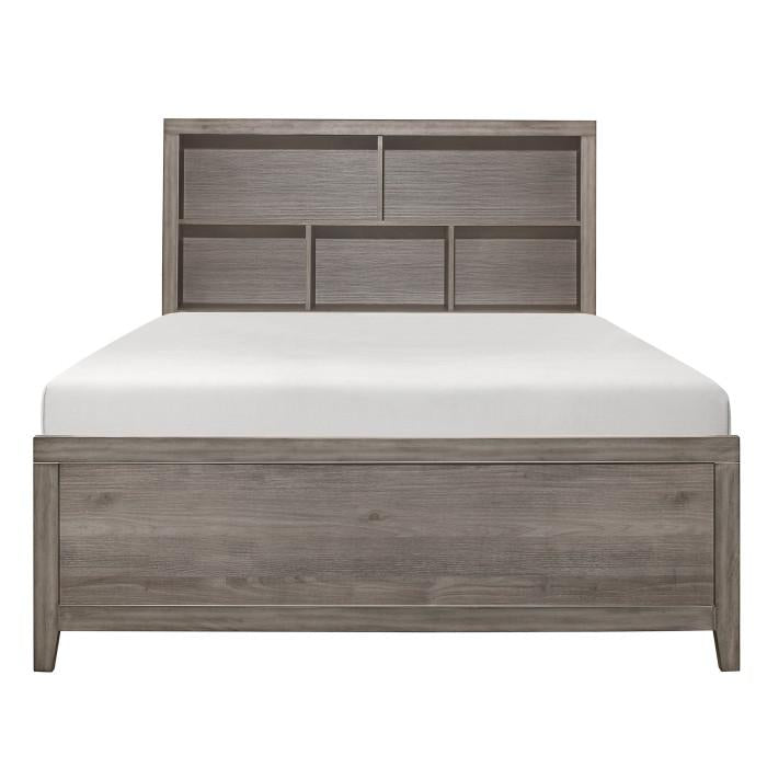 Homelegance Woodrow Full Platform Bed in Gray 2042NBF-1* image