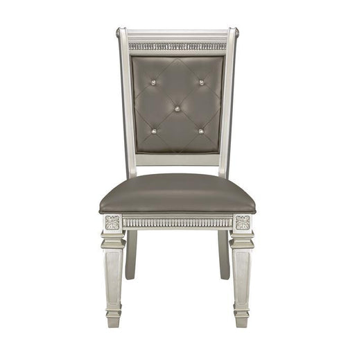 Homelegance Bevelle Side Chair in Silver (Set of 2) image