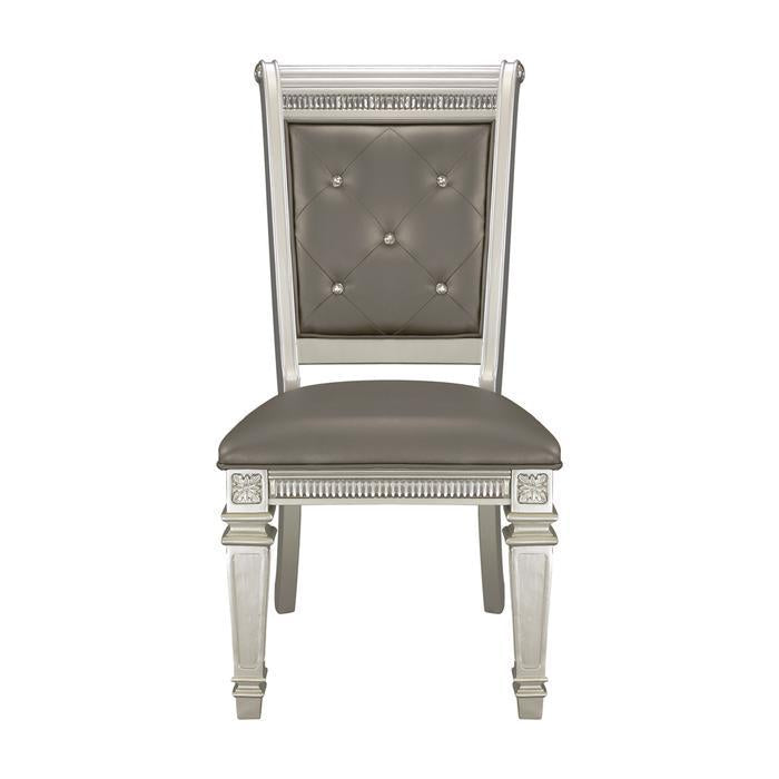 Bevelle Side Chair in Silver (Set of 2) image