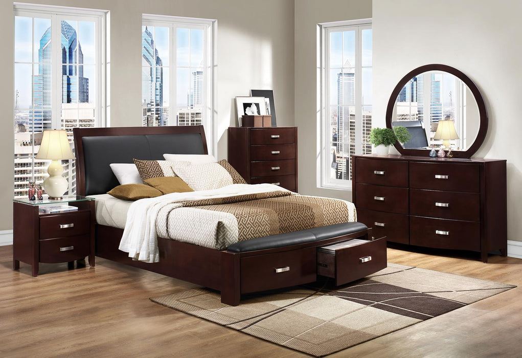 Homelegance Lyric 6 Drawer Dresser in Dark Espresso 1737NC-5