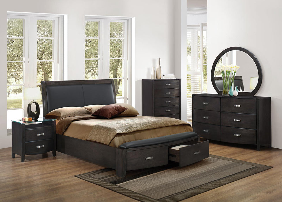 Lyric 5 Drawer Chest in Brownish Gray 1737NGY-9