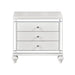 Homelegance Alonza 3 Drawer Nightstand in White 1845-4 image