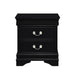 Homelegance Mayville 2 Drawer Nightstand in Black 2147BK-4 image