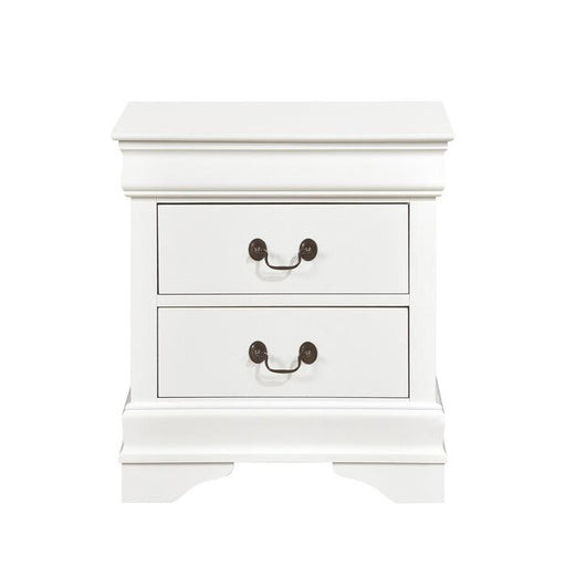 Homelegance Mayville 2 Drawer Nightstand in White 2147W-4 image