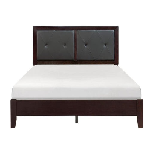 Edina Queen Panel Bed in Espresso-Hinted Cherry image