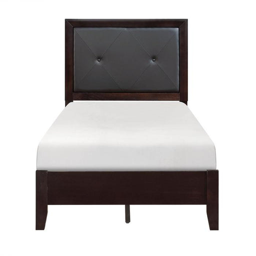 Homelegance Edina Twin Panel Bed in Espresso-Hinted Cherry 2145T-1 image