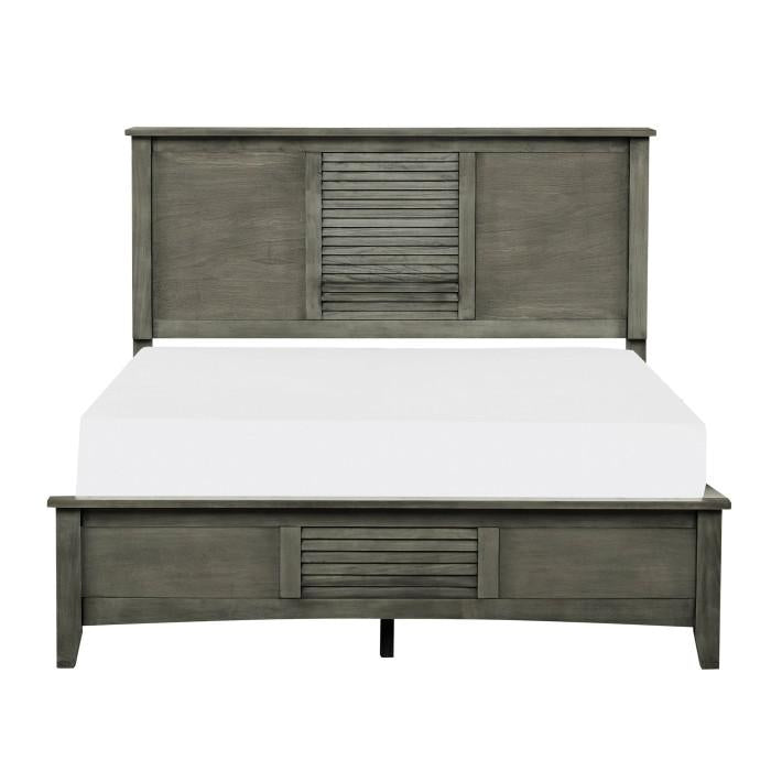 Garcia Full Panel Bed in Gray image