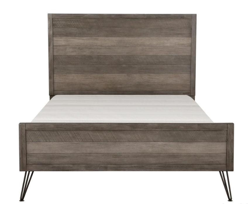 Homelegance Urbanite Queen Panel Bed in Tri-tone Gray 1604-1*