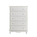 Homelegance Clementine 5 Drawer Chest in White B1799-9 image