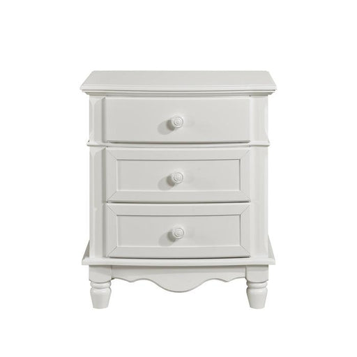 Homelegance Clementine 3 Drawer Night Stand in White B1799-4 image