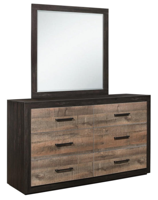 Homelegance Miter Mirror in Rustin Mahogany & Dark Ebony 1762-6