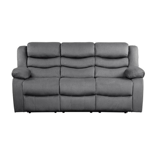 Homelegance Furniture Discus Double Reclining Sofa in Gray 9526GY-3 image