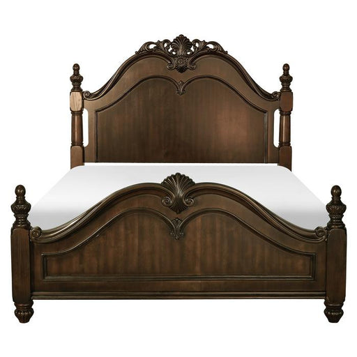 Homelegance Mont Belvieu King Panel Bed in Dark Cherry image