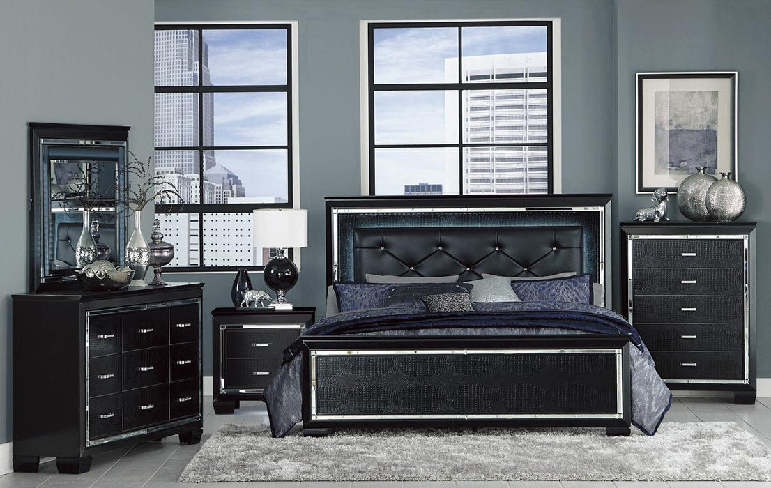 Allura Nightstand in Black 1916BK-4