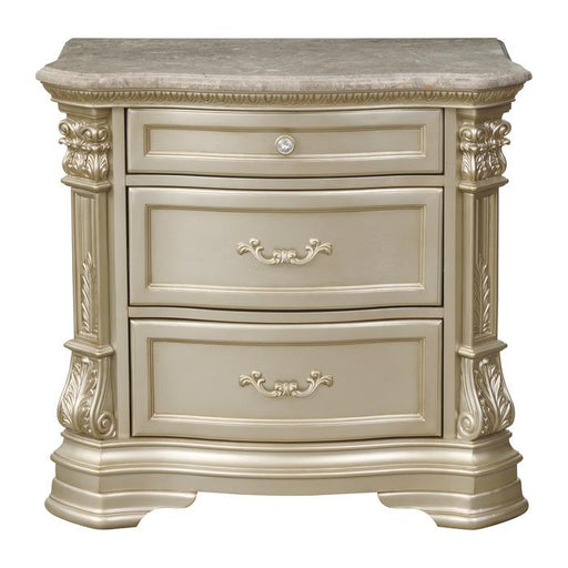 Homelegance Antoinetta Nightstand in Champagne Wood 1919NC-4 image