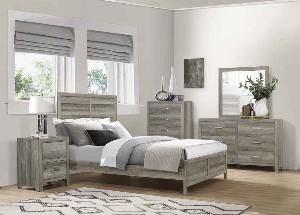 Mandan Full Panel Bed in Weathered Gray 1910GYF-1*