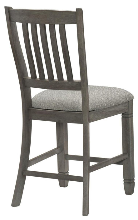 Granby Counter Height Chair in Antique Gray (Set of 2)