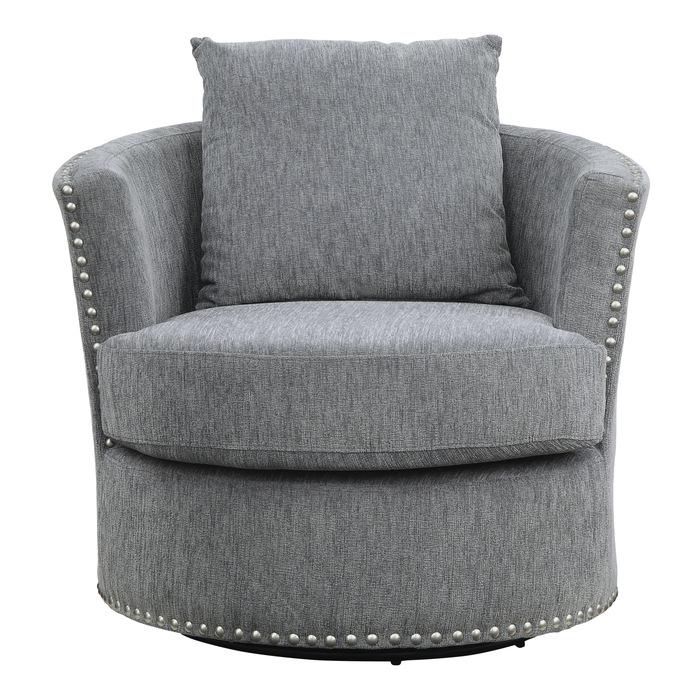 Morelia Swivel Chair in Dark Gray 9468DG-1 image