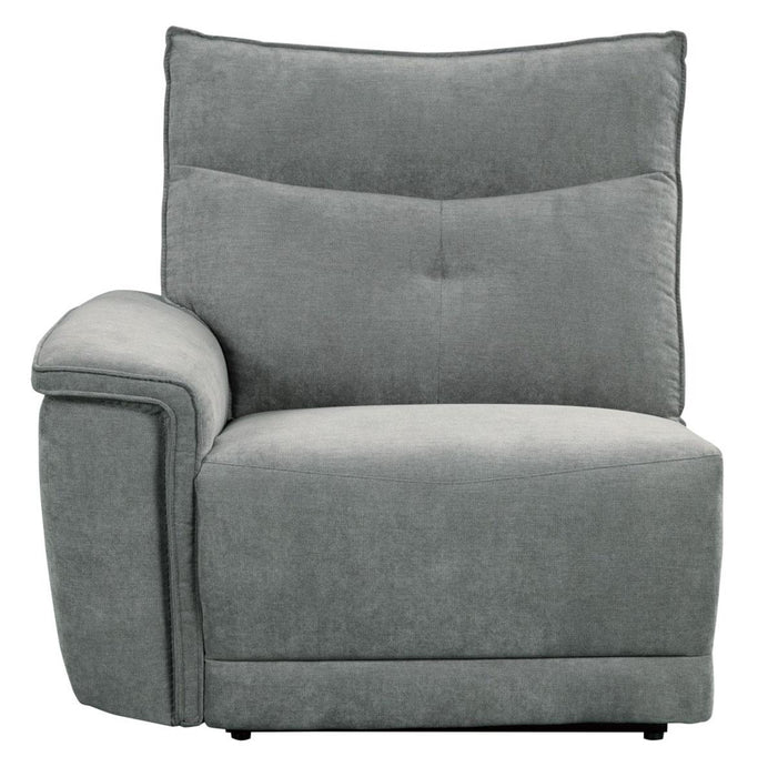 Tesoro Power Double Reclining Sofa w/ Power Headrests in Dark Gray