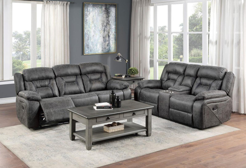 Madrona Hill Double Reclining Loveseat in Gray 9989GY-2