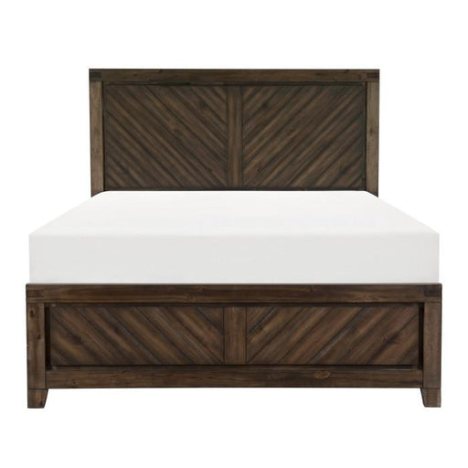 Homelegance Parnell Queen Panel Bed in Rustic Cherry 1648-1* image