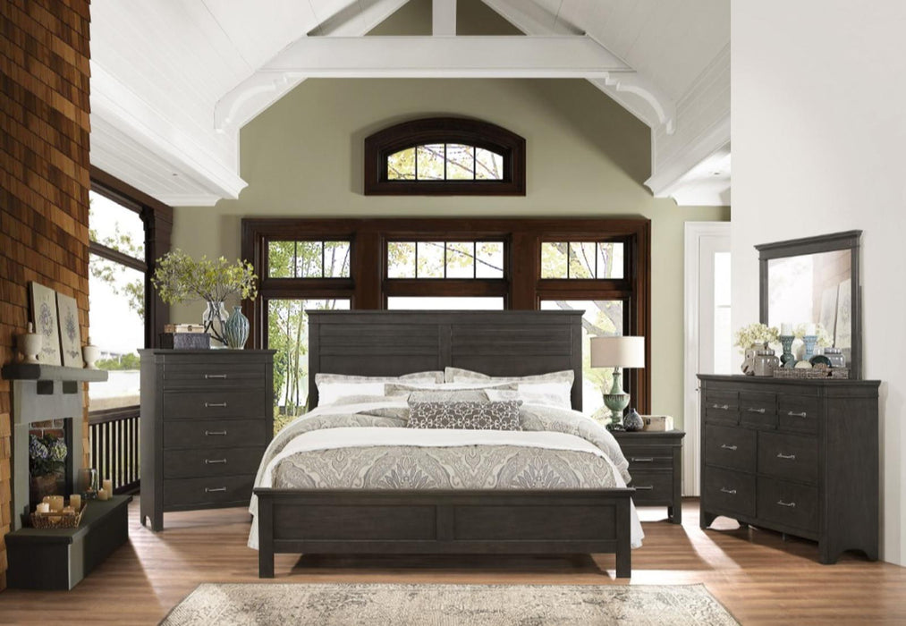 Blaire Farm Full Panel Bed in Saddle Brown Wood 1675F-1*