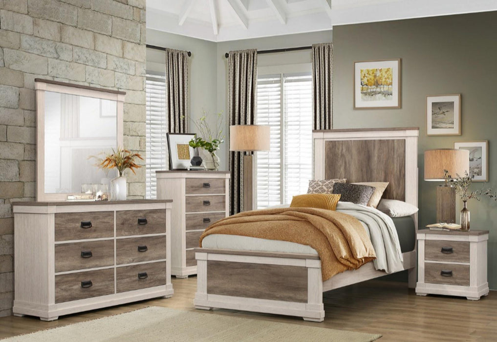 Homelegance Arcadia Dresser in White & Weathered Gray 1677-5