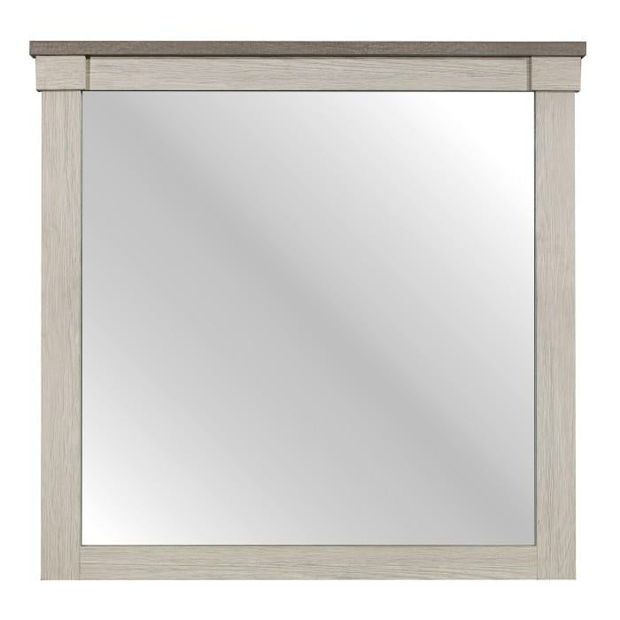 Homelegance Arcadia Mirror in White & Weathered Gray 1677-6 image