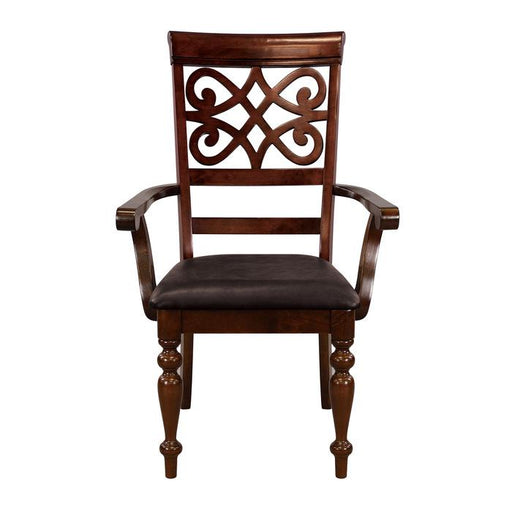 Homelegance Creswell Arm Chair in Dark Cherry (Set of 2) image