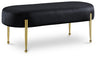 Gia Black Velvet Bench image