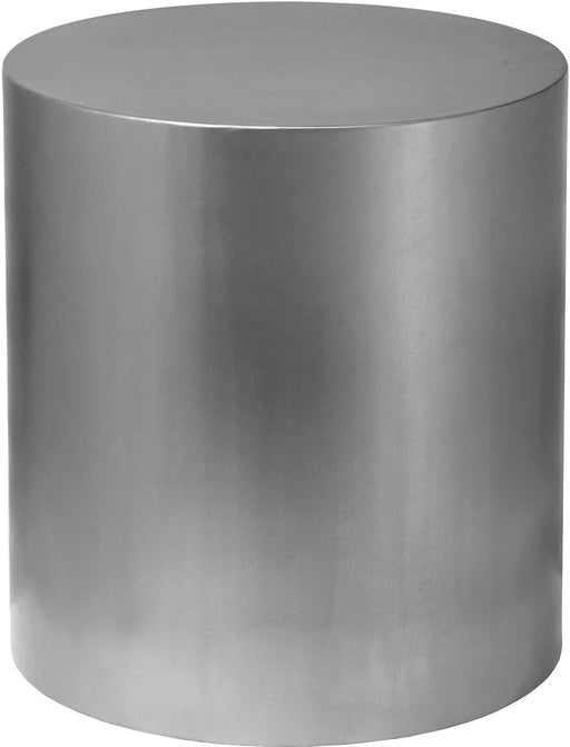 Cylinder Brushed Chrome End Table image