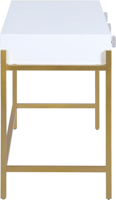 Abigail White / Gold Desk/Console