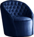 Alessio Navy Velvet Accent Chair image