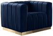 Marlon Navy Velvet Chair image