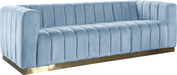 Marlon Sky Blue Velvet Sofa image