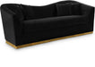 Arabella Black Velvet Sofa image