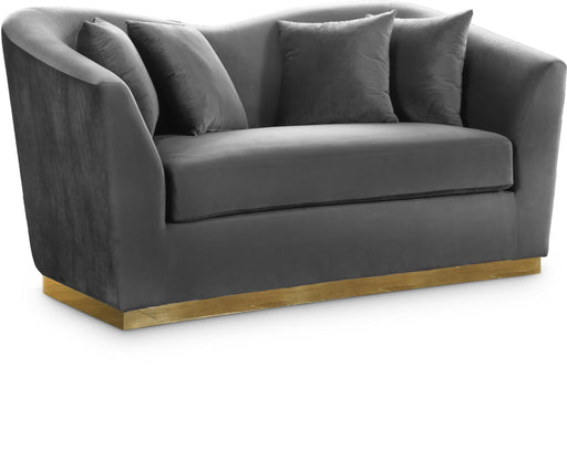 Arabella Grey Velvet Loveseat image