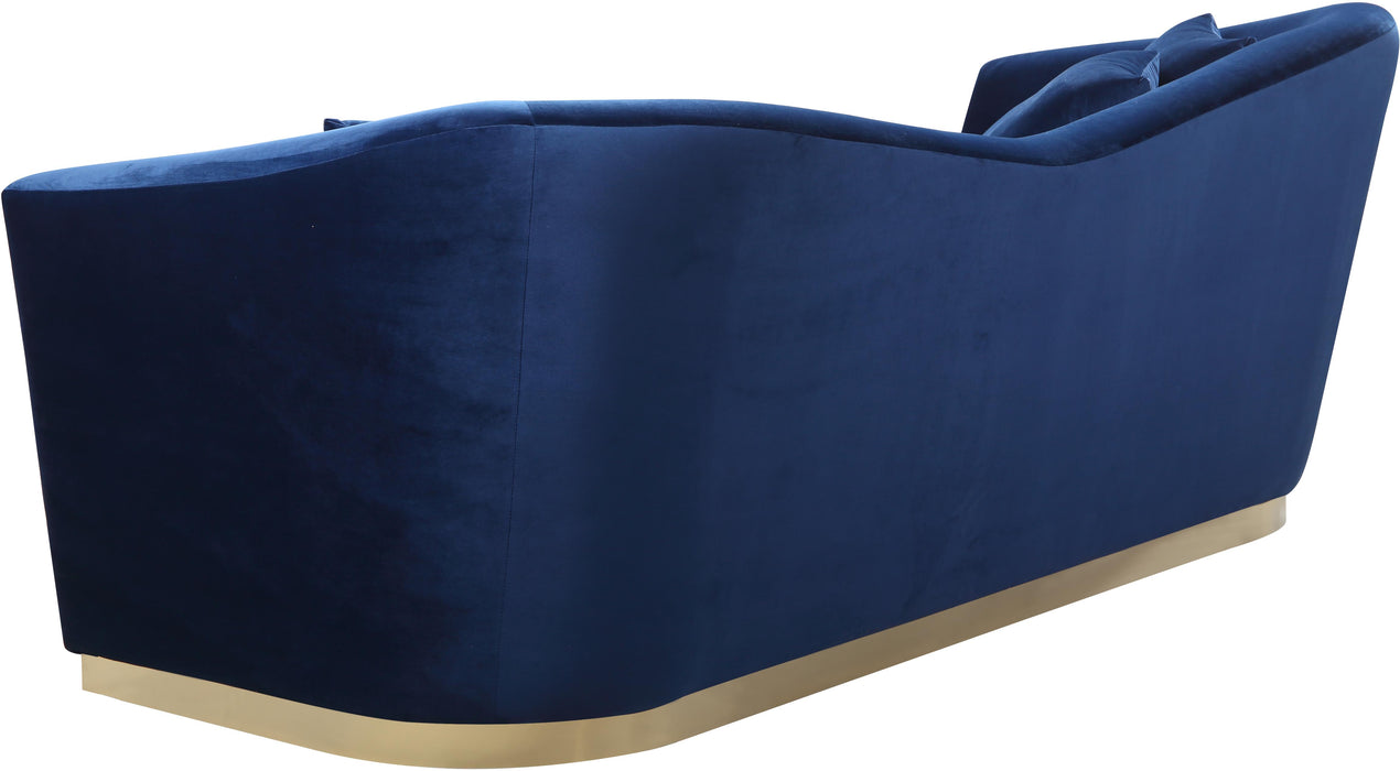 Arabella Navy Velvet Sofa