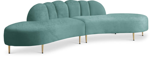 Divine Mint Velvet 2pc. Sectional image