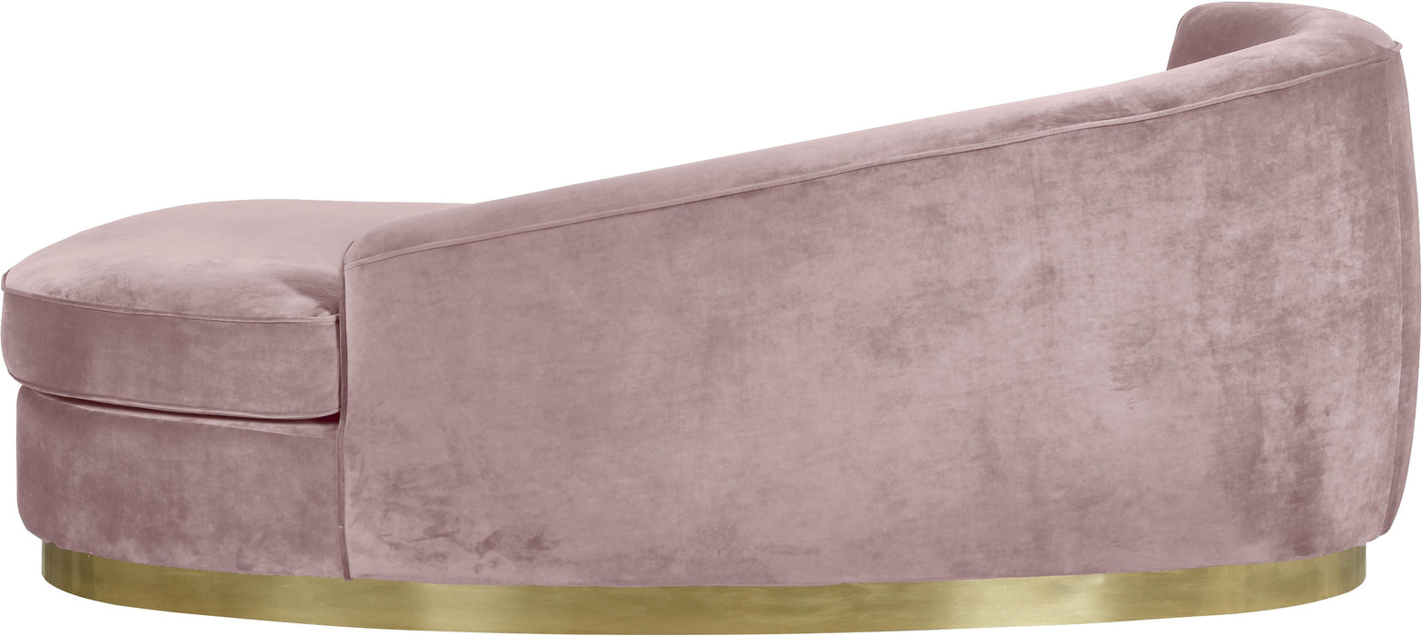 Julian Pink Velvet Chaise