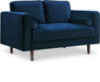 Emily Navy Velvet Loveseat image