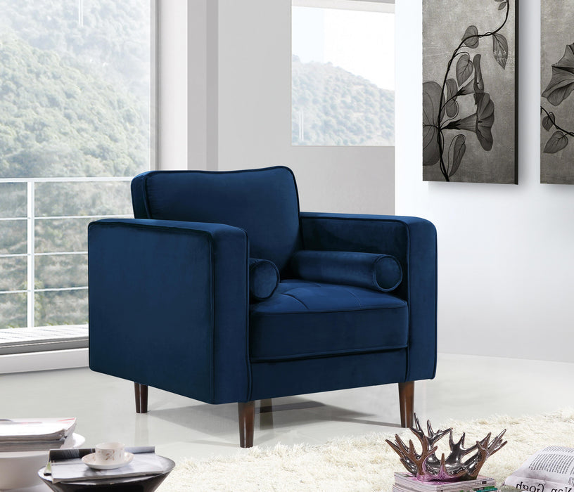 Emily Navy Velvet Chair