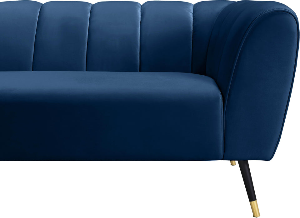 Beaumont Navy Velvet Sofa